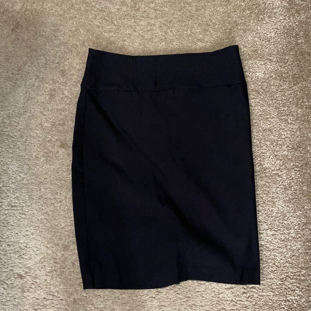 Black Pencil Skirt With Slit in the Back